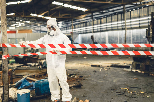Professional Biohazard technician working in Villa Ridge, MO
